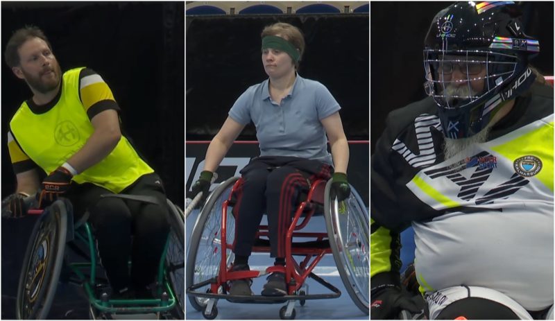 Collage, Rullstolsinnebandy Kalmarsund