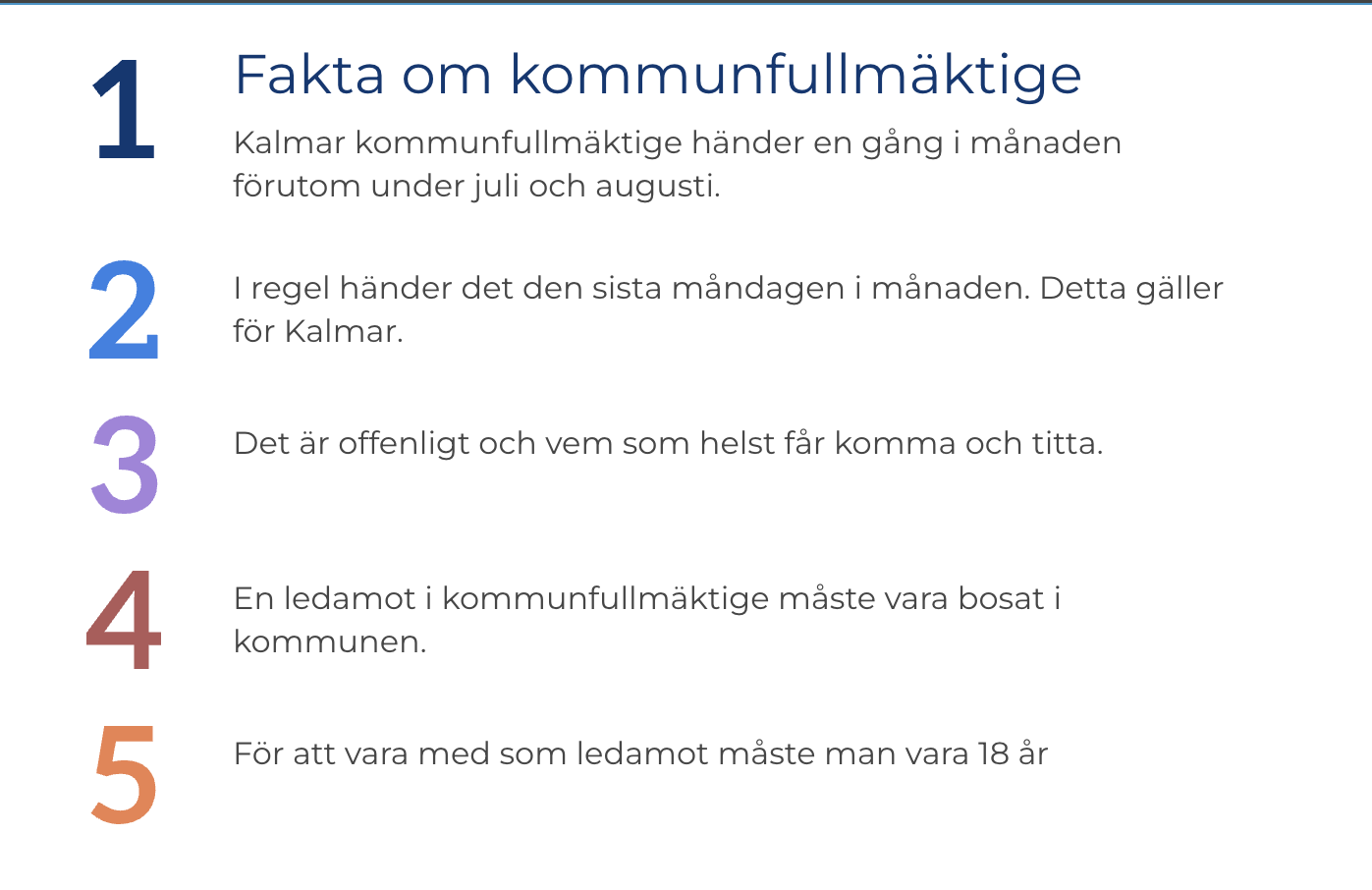 faktat ruta om kommunfullmäktige