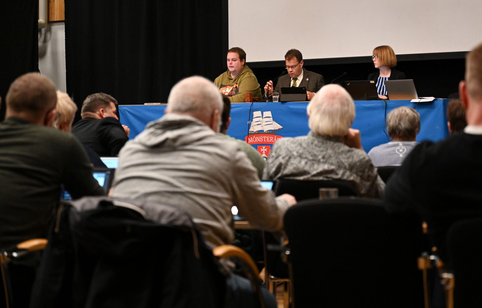 Kommunfullmäktige möte i Mönsterås.