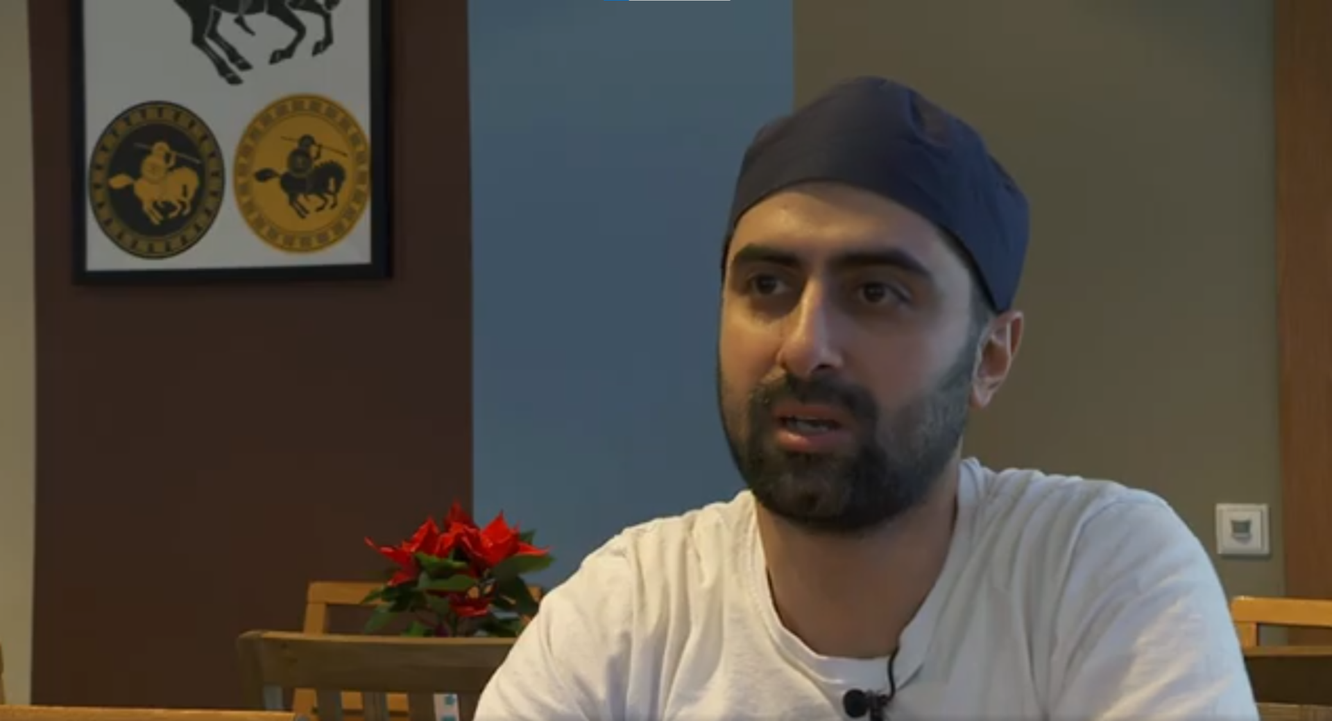 En bild på Ensar Yasar, pizzabagare.