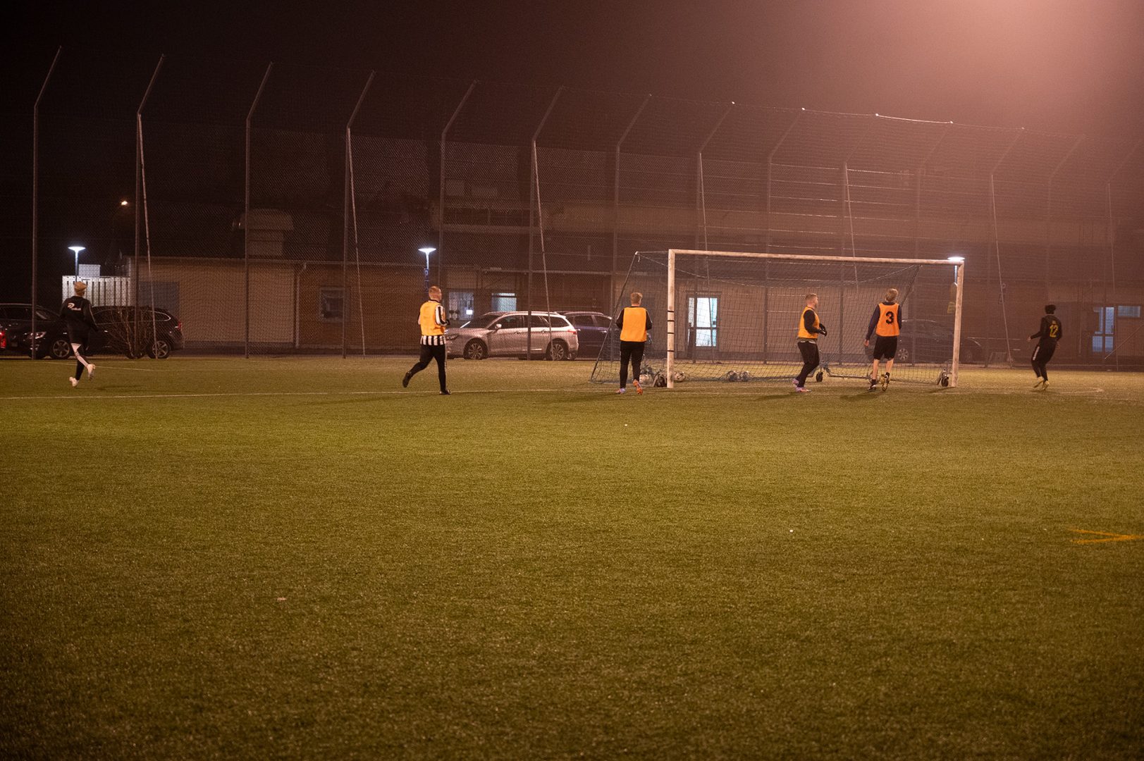 spelare i aktion under match.