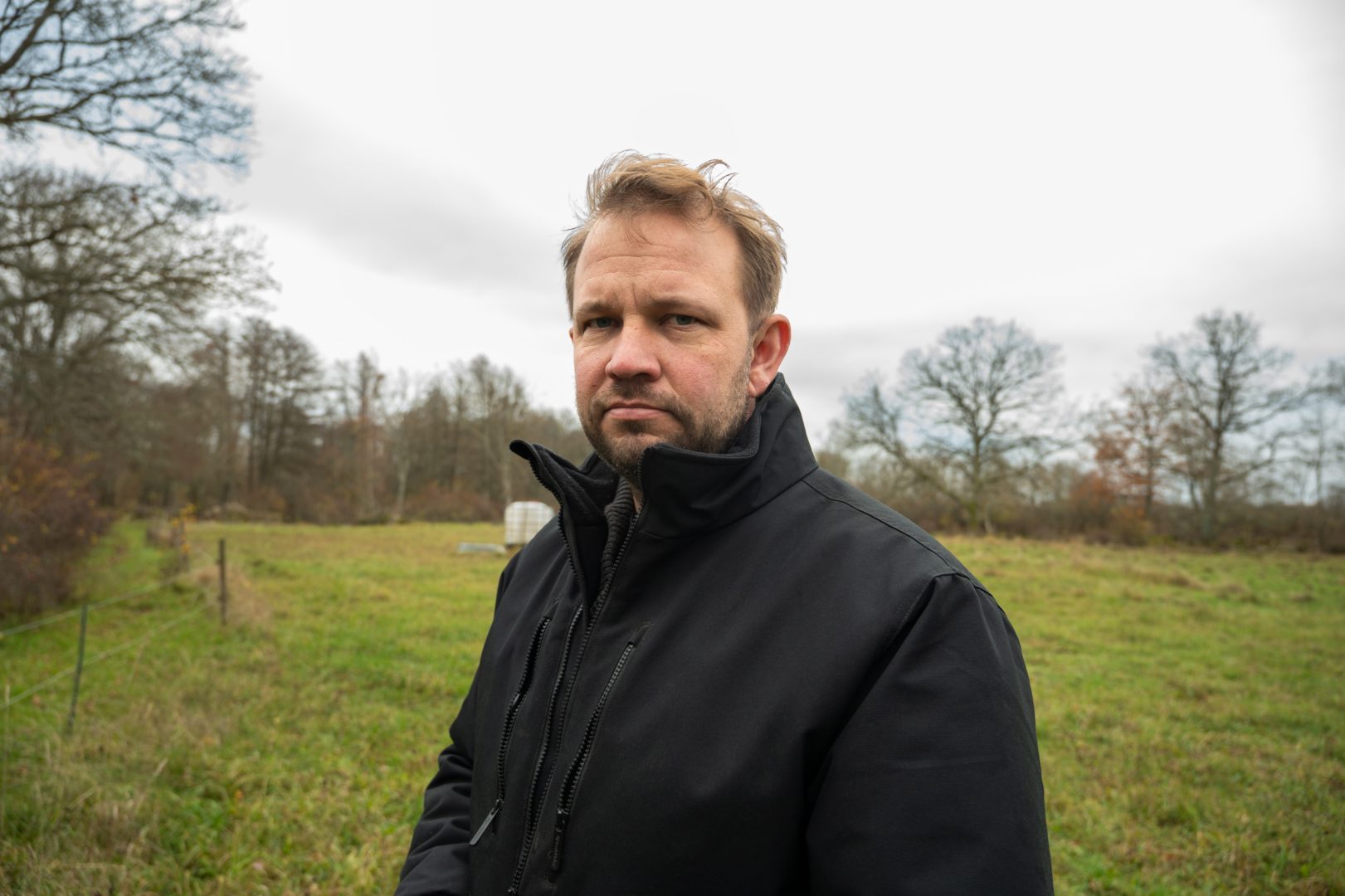 Lantbrukaren på Karums naturreservat, Andreas Berninger. 